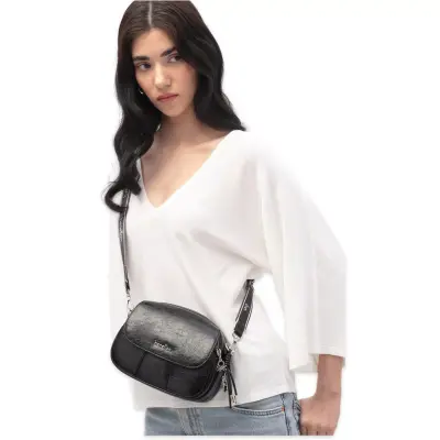 Benetton Bnt_1777 15X19X9 Çapraz Siyah Kadın Çanta - benetton (1)