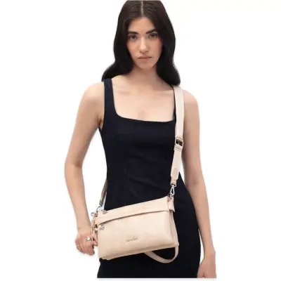 Benetton Bnt_1778 16X25X7 Çapraz Bej Kadın Çanta - benetton (1)