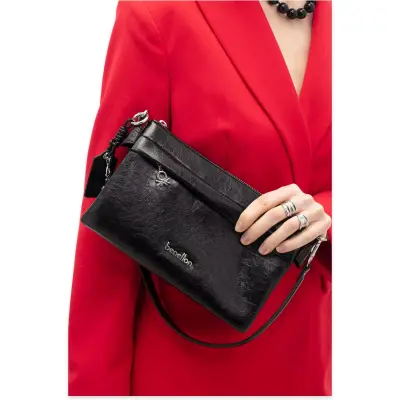 Benetton Bnt_1778 16X25X7 Çapraz Siyah Kadın Çanta - benetton (1)