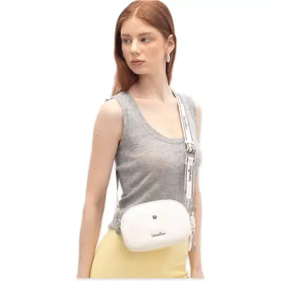 Benetton Bnt_1779 13X18X7 Çapraz Beyaz Kadın Çanta - benetton (1)