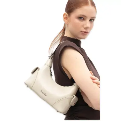 Benetton Bnt_1780 27X24X10 El Açık Gri Kadın Çanta - 2