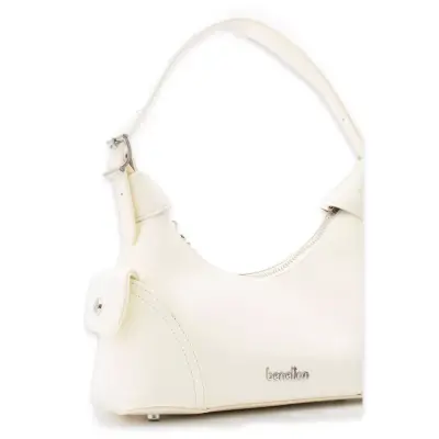 Benetton Bnt_1780 27X24X10 El Beyaz Kadın Çanta - 3