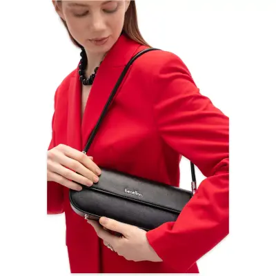 Benetton Bnt_1782 10X24X7 Kol Sı Siyah Kadın Çanta - 2