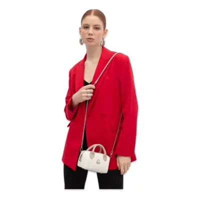 Benetton Bnt_1788 10X16X8 El Beyaz Kadın Çanta - benetton (1)