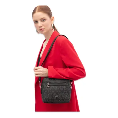 Benetton Bnt_1789 19X22X9 Kol Siyah Kadın Çanta 