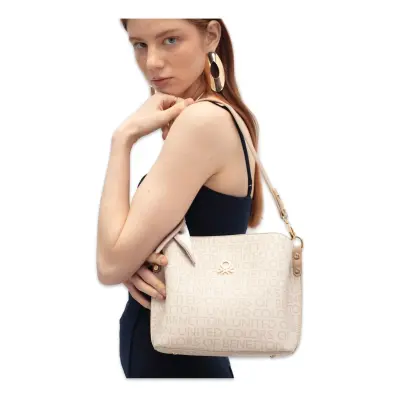 Benetton Bnt_1799 18X22X9 Kol Bej Kadın Çanta 
