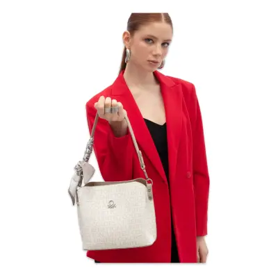 Benetton Bnt_1799 18X22X9 Kol Beyaz Kadın Çanta - 2