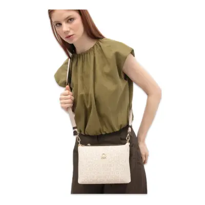 Benetton Bnt_1800 18X23X8 Omuz Bej Kadın Çanta - 1
