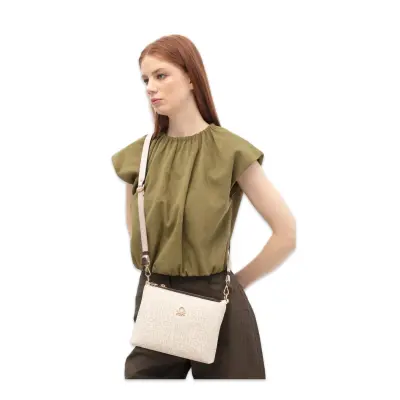 Benetton Bnt_1800 18X23X8 Omuz Bej Kadın Çanta - benetton (1)
