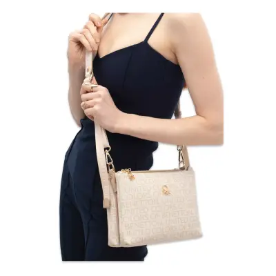 Benetton Bnt_1800 18X23X8 Omuz Bej Kadın Çanta 