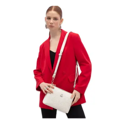 Benetton Bnt_1800 18X23X8 Omuz Beyaz Kadın Çanta - 2