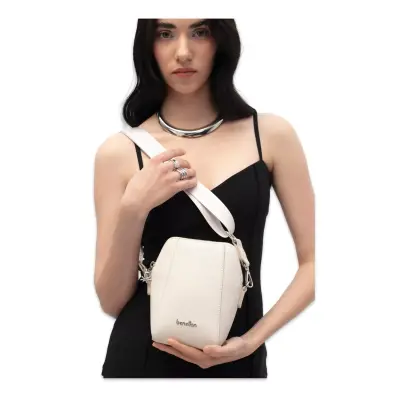 Benetton Bnt_1803 19X11,5X7 Kol Sı Bej Kadın Çanta 