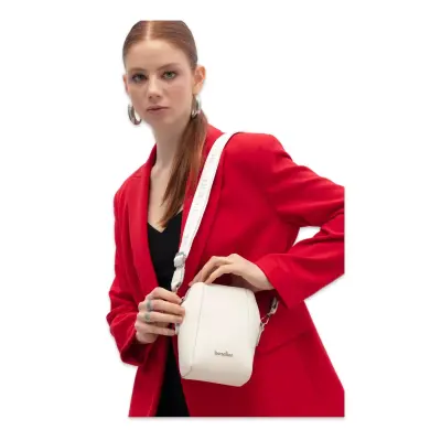 Benetton Bnt_1803 19X11,5X7 Kol Sı Beyaz Kadın Çanta 