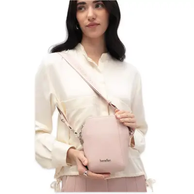 Benetton Bnt_1803 19X11,5X7 Kol Sı Pembe Kadın Çanta - 1