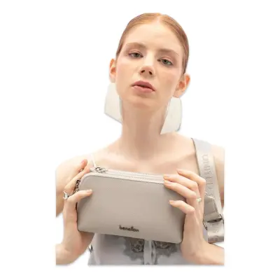 Benetton Bnt_1806 11X19X8 Kol Sı Bej Kadın Çanta - 2