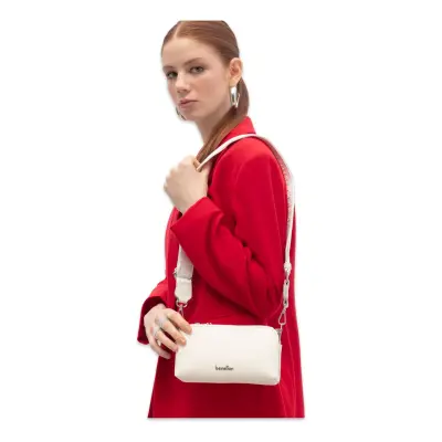 Benetton Bnt_1806 11X19X8 Kol Sı Beyaz Kadın Çanta - 1