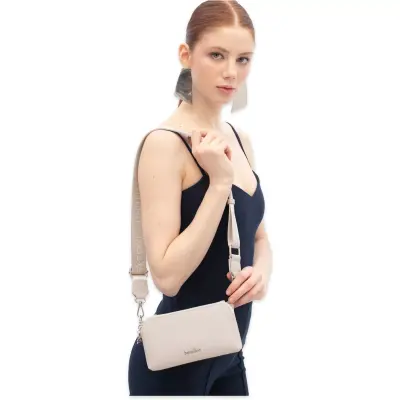 Benetton Bnt_1806 11X19X8 Kol Sı Krem Kadın Çanta - benetton (1)