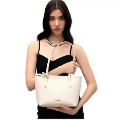 Benetton Bnt_1813 20X22X10 Kol Sı Bej Kadın Çanta - 2