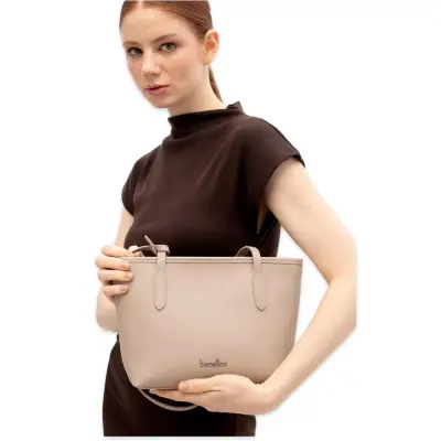 Benetton Bnt_1813 20X22X10 Kol Sı Krem Kadın Çanta 
