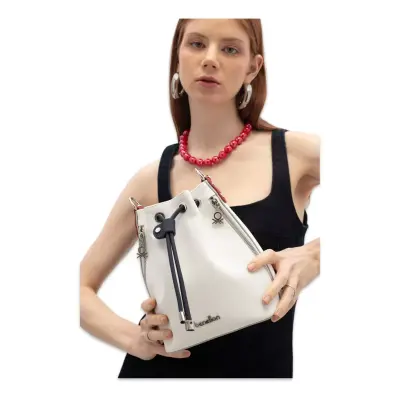 Benetton Bnt_1815 23X19X11 Kol Beyaz Kadın Çanta - 2