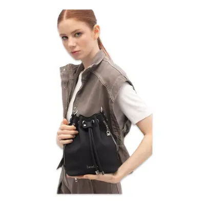 Benetton Bnt_1815 23X19X11 Kol Siyah Kadın Çanta - 2