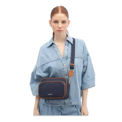 Benetton Bnt_1816 17X25X8 Omuz Lacivert Kadın Çanta - benetton (1)