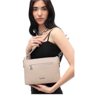 Benetton Bnt_1818 18X24X4 Kol Sı Krem Kadın Çanta - benetton (1)