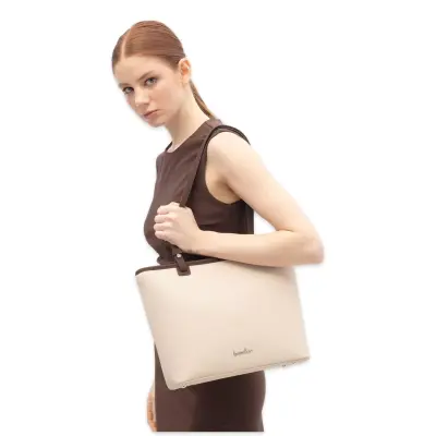Benetton Bnt_1822 25X29X13 Kol Sı Bej Kadın Çanta - benetton (1)