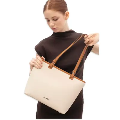 Benetton Bnt_1822 25X29X13 Kol Sı Bej Kadın Çanta 