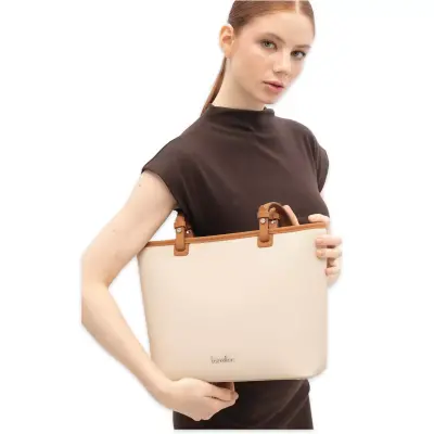 Benetton Bnt_1822 25X29X13 Kol Sı Bej Kadın Çanta - benetton (1)