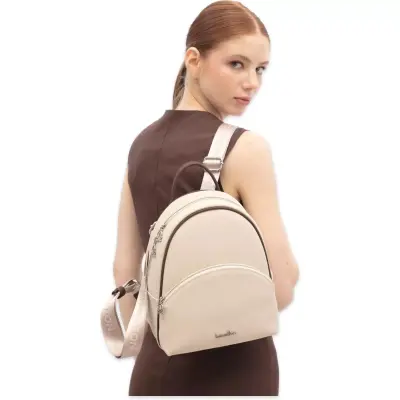 Benetton Bnt_1824 27X22X10 Sirt Bej Kadın Çanta 