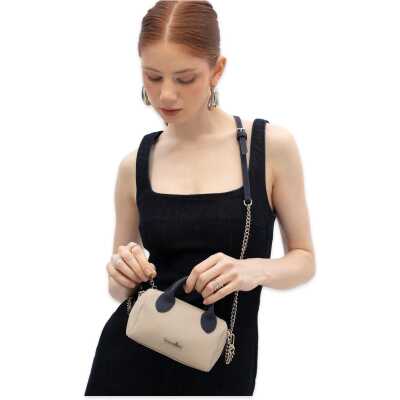Benetton Bnt_1825 10X15X9 Çapraz Bej Kadın Çanta - benetton