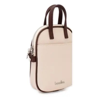 Benetton Bnt_1826 19X12X4 Çapraz Bej Kadın Çanta - 3