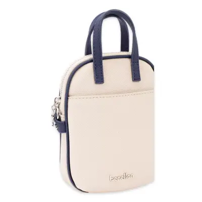 Benetton Bnt_1826 19X12X4 Çapraz Bej Kadın Çanta - 3