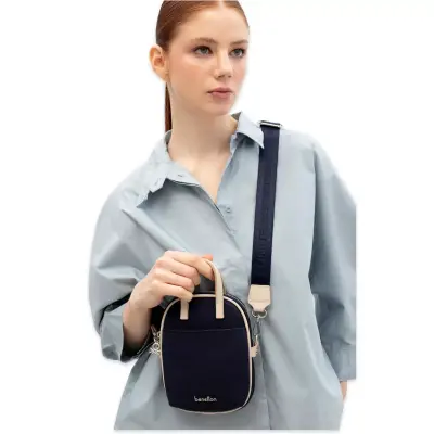 Benetton Bnt_1826 19X12X4 Çapraz Lacivert Kadın Çanta - 2