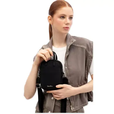 Benetton Bnt_1826 19X12X4 Çapraz Siyah Kadın Çanta - 2