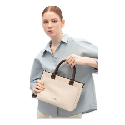 Benetton Bnt_1829 21X27X9 Kol Bej Kadın Çanta 