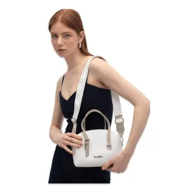 Benetton Bnt_1830 16X22X10 El Beyaz Kadın Çanta - benetton (1)