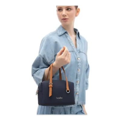 Benetton Bnt_1830 16X22X10 El Lacivert Kadın Çanta - benetton (1)