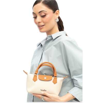 Benetton Bnt_1832 13X19X10 Çapraz Bej Kadın Çanta - benetton (1)