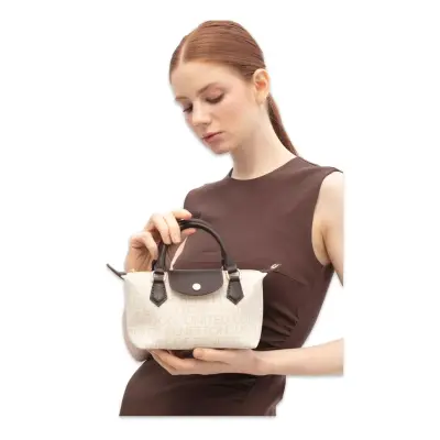 Benetton Bnt_1833 12X17X10 Çapraz Bej Kadın Çanta - 1