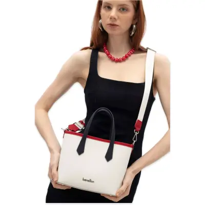 Benetton Bnt_1835 20X23X9 Kol Sı Beyaz Kadın Çanta - benetton (1)