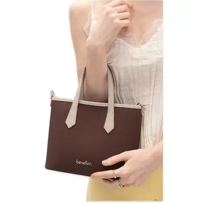 Benetton Bnt_1835 20X23X9 Kol Sı Kahverengi Kadın Çanta 