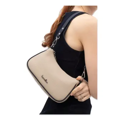 Benetton Bnt_1836 12X22X8 Çapraz Bej Kadın Çanta - 1