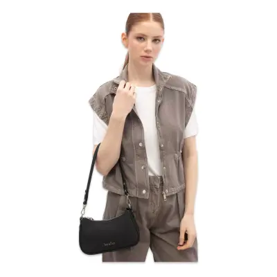 Benetton Bnt_1836 12X22X8 Çapraz Siyah Kadın Çanta - benetton (1)