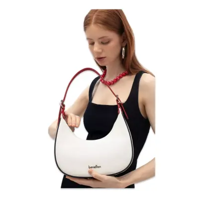 Benetton Bnt_1837 21X20X7 Kol Sı Beyaz Kadın Çanta - 2