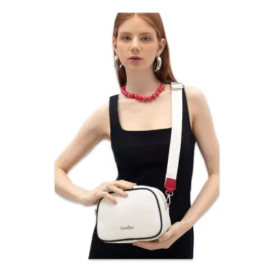 Benetton Bnt_1838 15X19X8 Çapraz Beyaz Kadın Çanta - 2