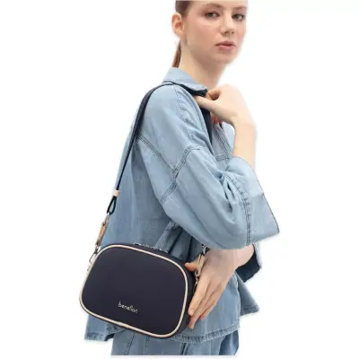 Benetton Bnt_1838 15X19X8 Çapraz Lacivert Kadın Çanta - benetton (1)