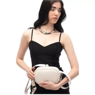 Benetton Bnt_1839 12X16X7 Çapraz Bej Kadın Çanta - benetton (1)