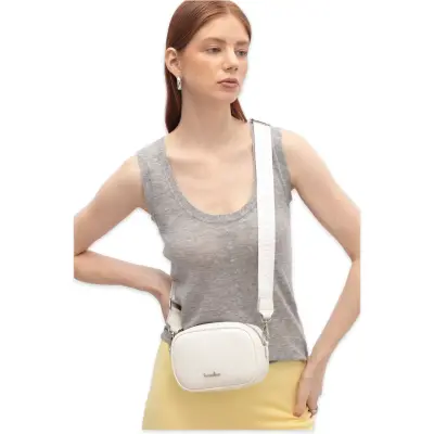 Benetton Bnt_1839 12X16X7 Çapraz Beyaz Kadın Çanta - benetton (1)